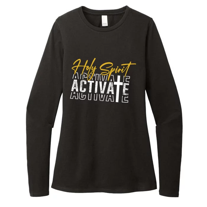 Holy Spirit Activate Womens CVC Long Sleeve Shirt