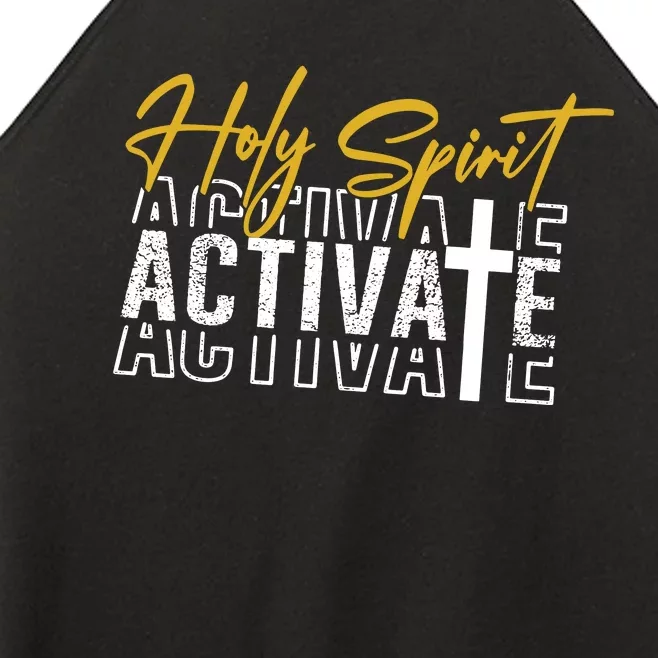 Holy Spirit Activate Women’s Perfect Tri Rocker Tank