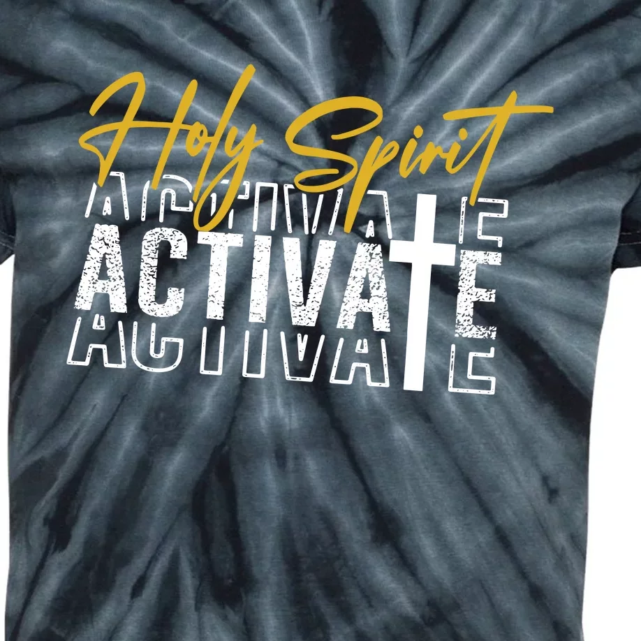 Holy Spirit Activate Kids Tie-Dye T-Shirt