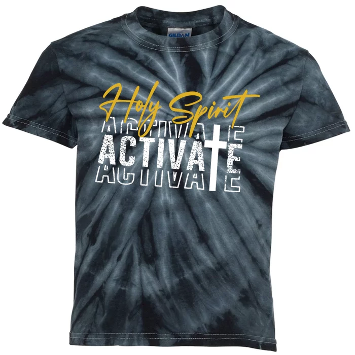 Holy Spirit Activate Kids Tie-Dye T-Shirt