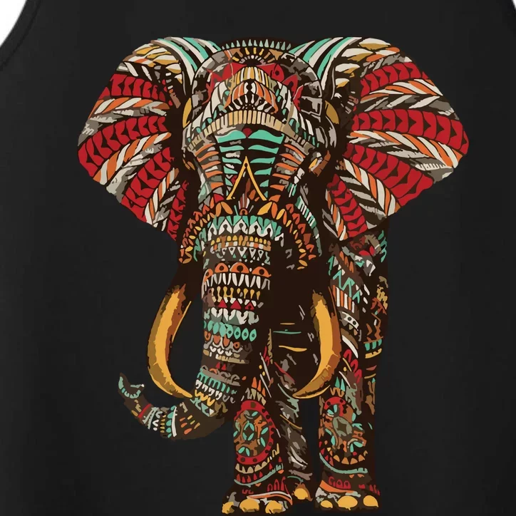 Henna Stylish Artistic Save The Elephants | Wildlife Performance Tank