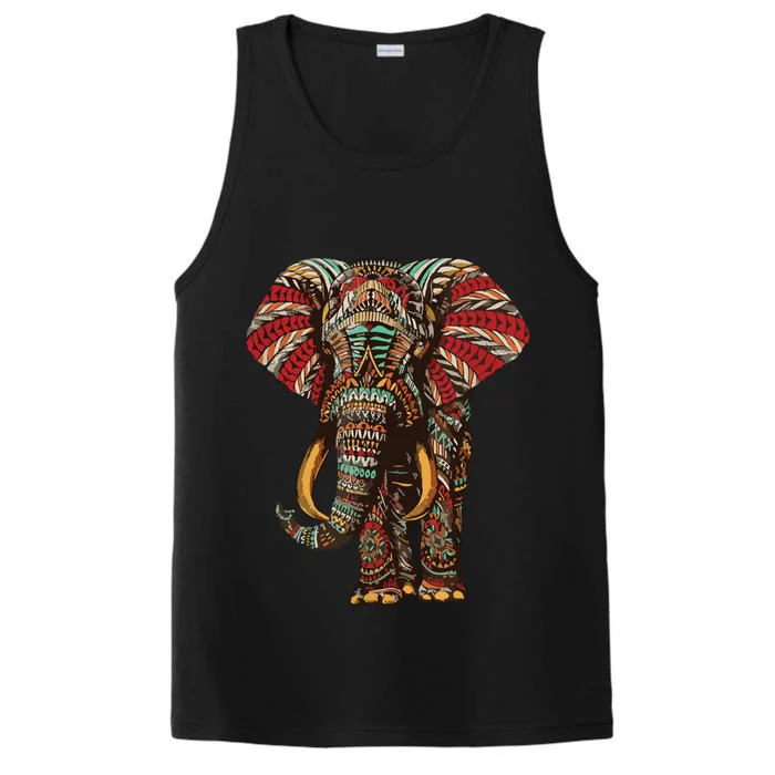 Henna Stylish Artistic Save The Elephants | Wildlife Performance Tank