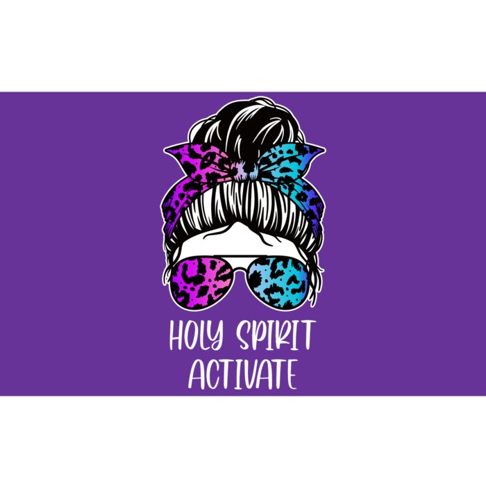 Holy Spirit Activate Funny Female Hair Bun Bumper Sticker