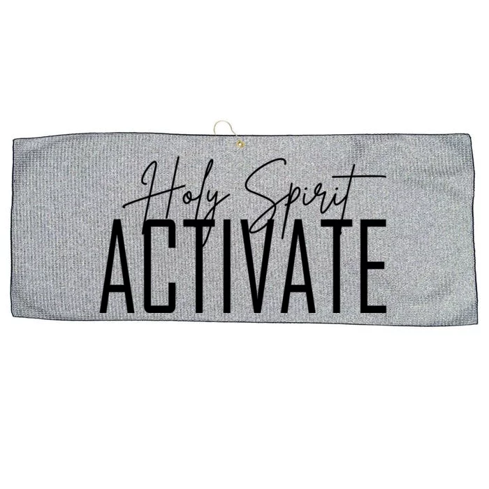 Holy Spirit Activate Large Microfiber Waffle Golf Towel