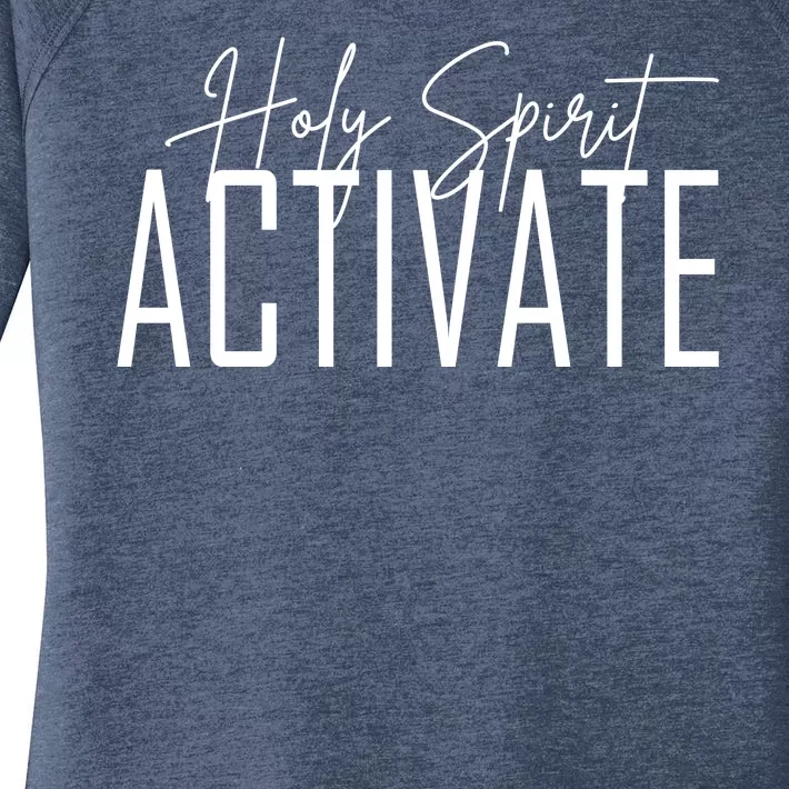 Holy Spirit Activate Women's Perfect Tri Tunic Long Sleeve Shirt