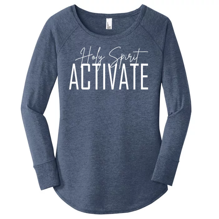 Holy Spirit Activate Women's Perfect Tri Tunic Long Sleeve Shirt