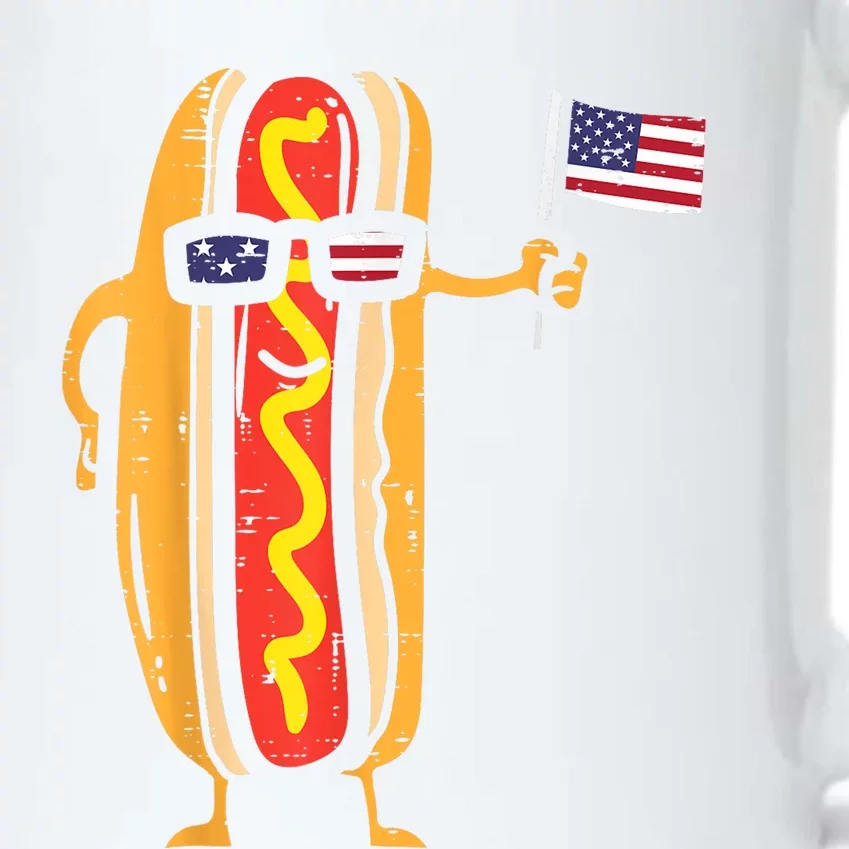 Hotdog Sunglasses American Flag USA Funny 4th Of July Fourth Black Color Changing Mug