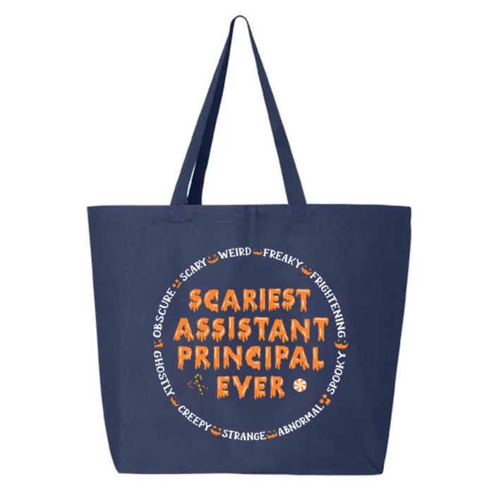 Halloween Scariest Assistant Principal Gift 25L Jumbo Tote