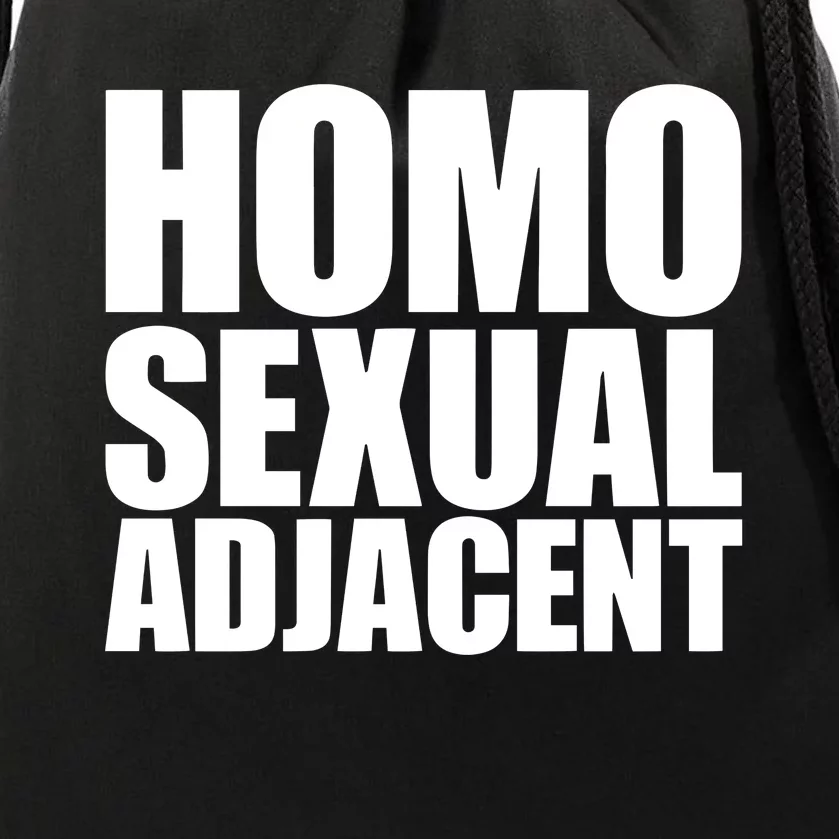 Homo Sexual Adjacent Drawstring Bag