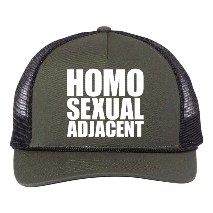 Homo Sexual Adjacent Retro Rope Trucker Hat Cap