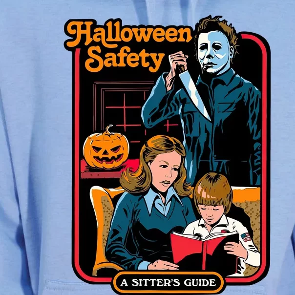 Halloween Safety A Sisters Guide Horror Movie Night Unisex Surf Hoodie