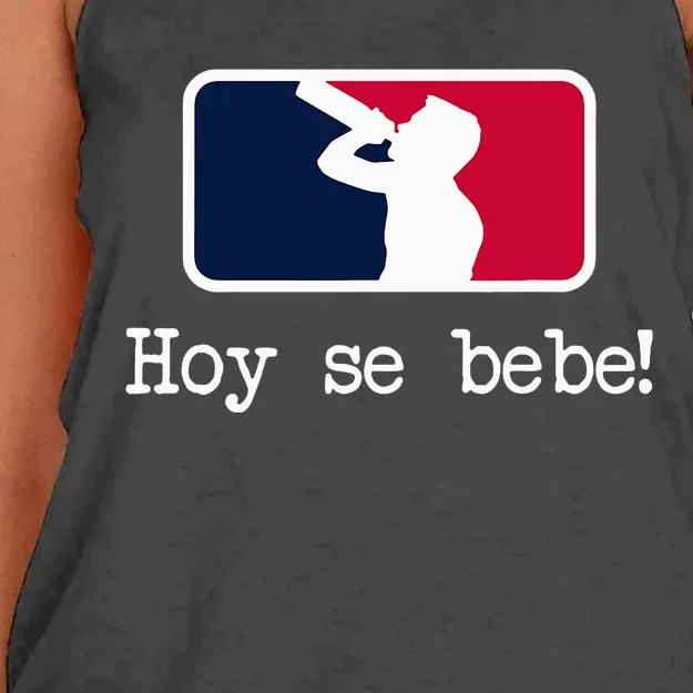 Hoy Se Bebe Latino Spanish Funny Women's Knotted Racerback Tank