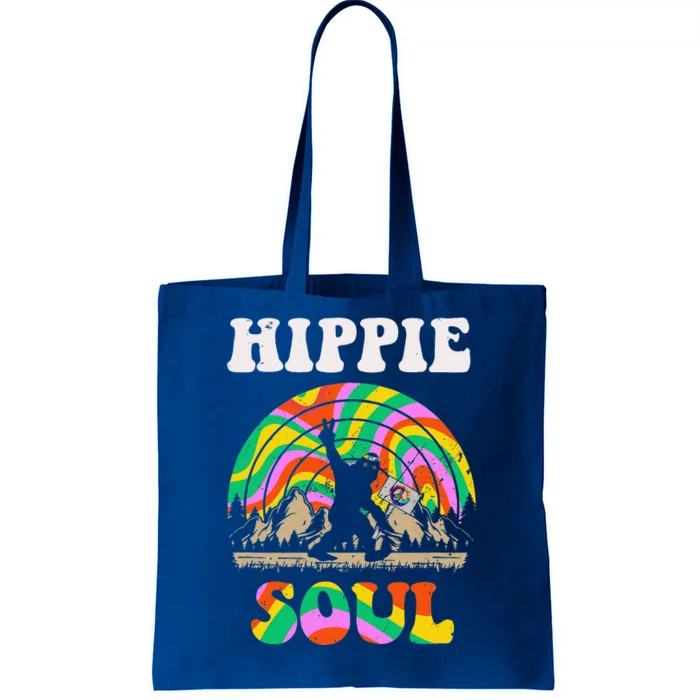 Hippie Soul Bigfoot Flower Child Funny Halloween Costume Tote Bag