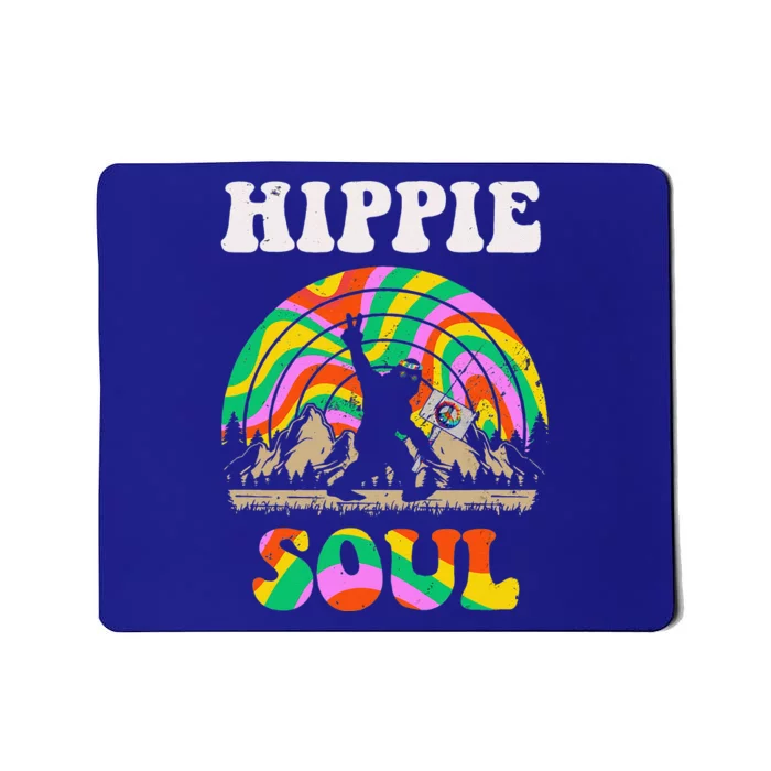 Hippie Soul Bigfoot Flower Child Funny Halloween Costume Mousepad