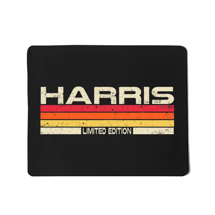 Harris Surname Birthday Family Reunion 80s 90s Sunset Mousepad