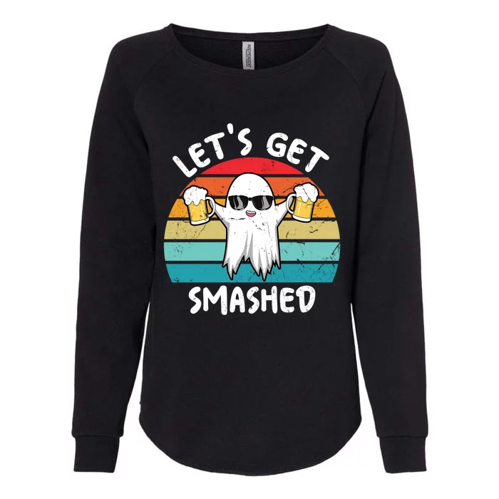 Halloween Squad Beer Lovers LetS Get Smashed Vintage Gift Womens California Wash Sweatshirt