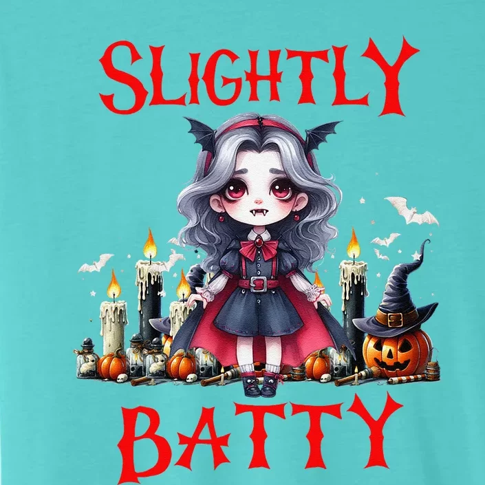 Halloween Slightly Batty Halloween Party Girl ChromaSoft Performance T-Shirt