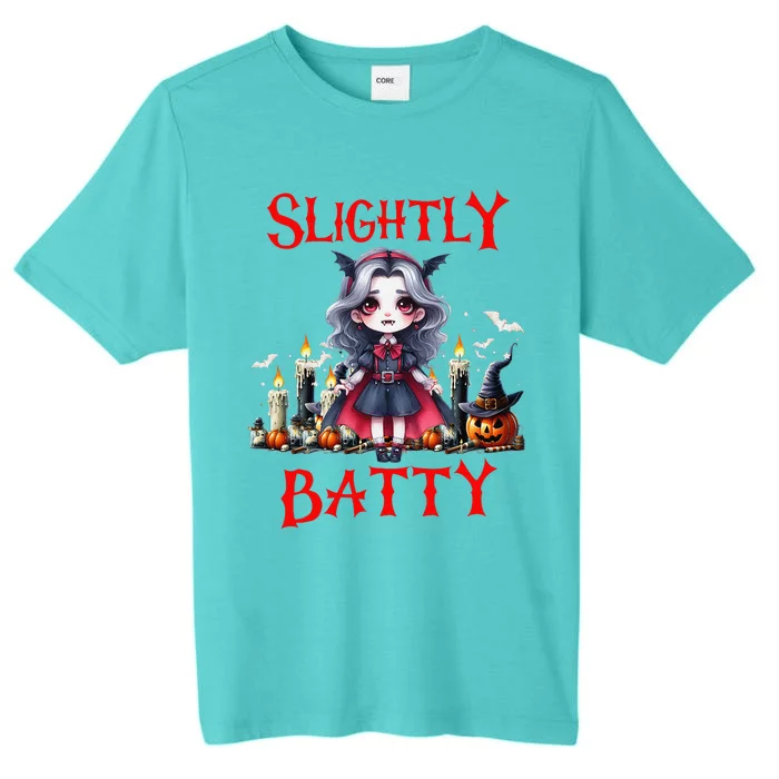 Halloween Slightly Batty Halloween Party Girl ChromaSoft Performance T-Shirt