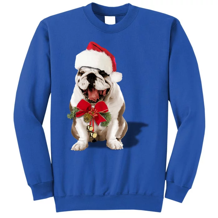 Hybrid Santa Bulldog Christmas Cute Gift Cute Gift Tall Sweatshirt