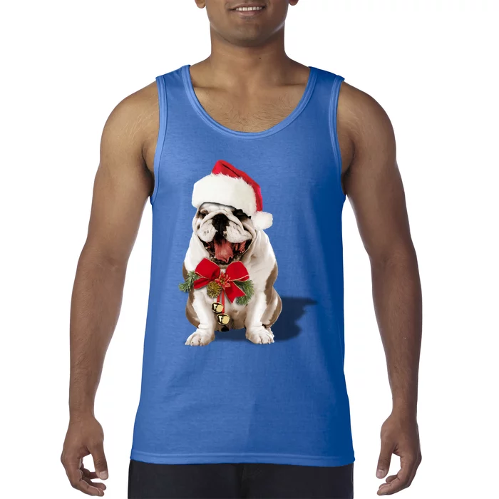 Hybrid Santa Bulldog Christmas Cute Gift Cute Gift Tank Top