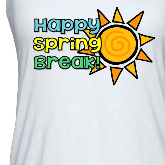 Happy Spring Break Sun Ladies Essential Flowy Tank