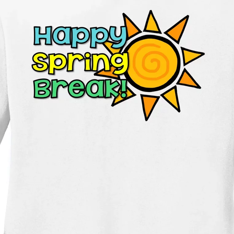 Happy Spring Break Sun Ladies Long Sleeve Shirt