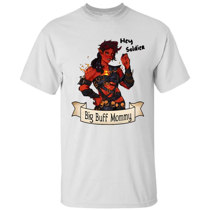 Hey Soldier Big Buff Mommy Simp Game Lover Gamer Tall T-Shirt