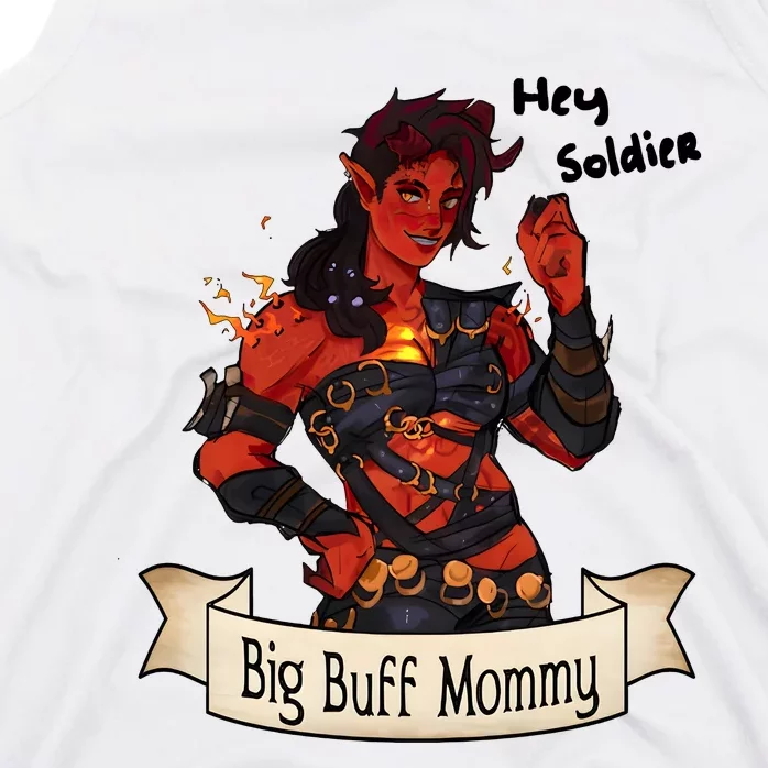 Hey Soldier Big Buff Mommy Simp Game Lover Gamer Tank Top