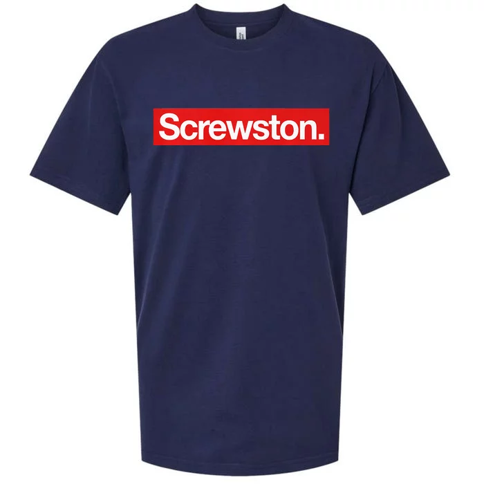 Houston Screwston Box Logo Apparel Fitted Sueded Cloud Jersey T-Shirt