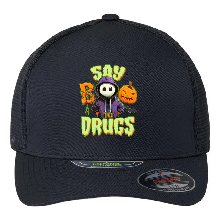 Halloween Say Boo To Drugs Flexfit Unipanel Trucker Cap