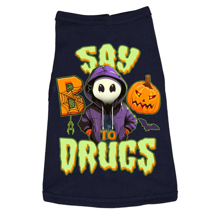 Halloween Say Boo To Drugs Doggie Tank