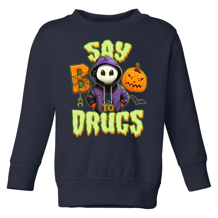 Halloween Say Boo To Drugs Toddler Sweatshirt