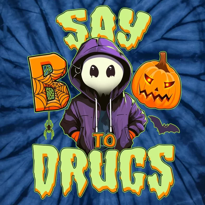 Halloween Say Boo To Drugs Tie-Dye T-Shirt