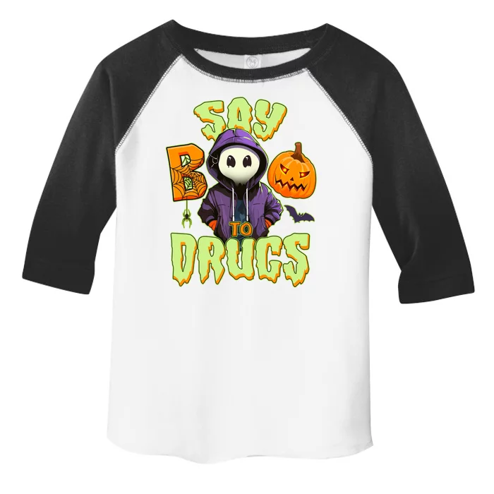 Halloween Say Boo To Drugs Toddler Fine Jersey T-Shirt