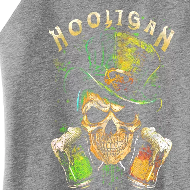 Hooligan Skull Beer Irish Gift Women’s Perfect Tri Rocker Tank