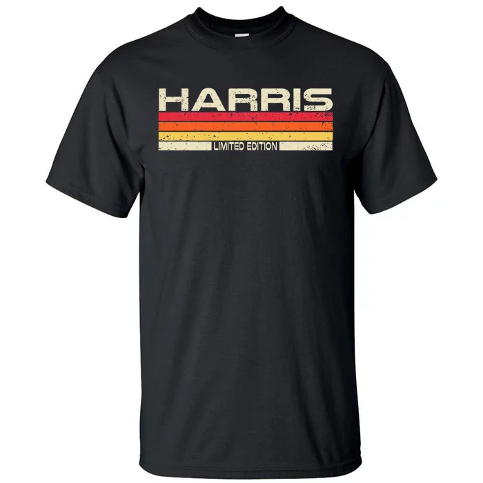 Harris Surname Birthday Family Reunion 80s 90s Sunset Tall T-Shirt