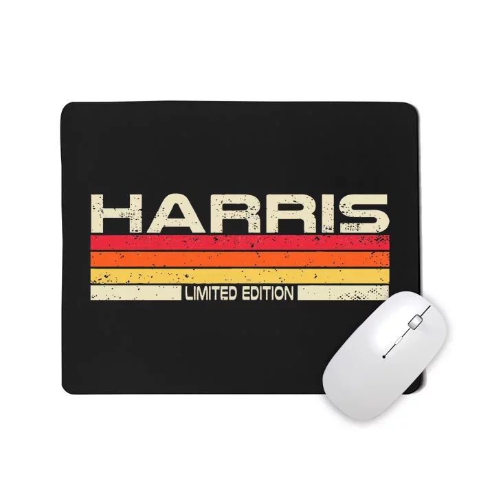 Harris Surname Birthday Family Reunion 80s 90s Sunset Mousepad