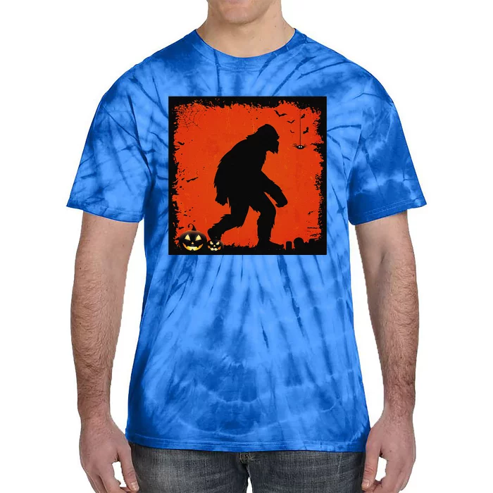 Halloween Sasquatch Bigfoot On A Dark Costume Style Gifts Tie-Dye T-Shirt