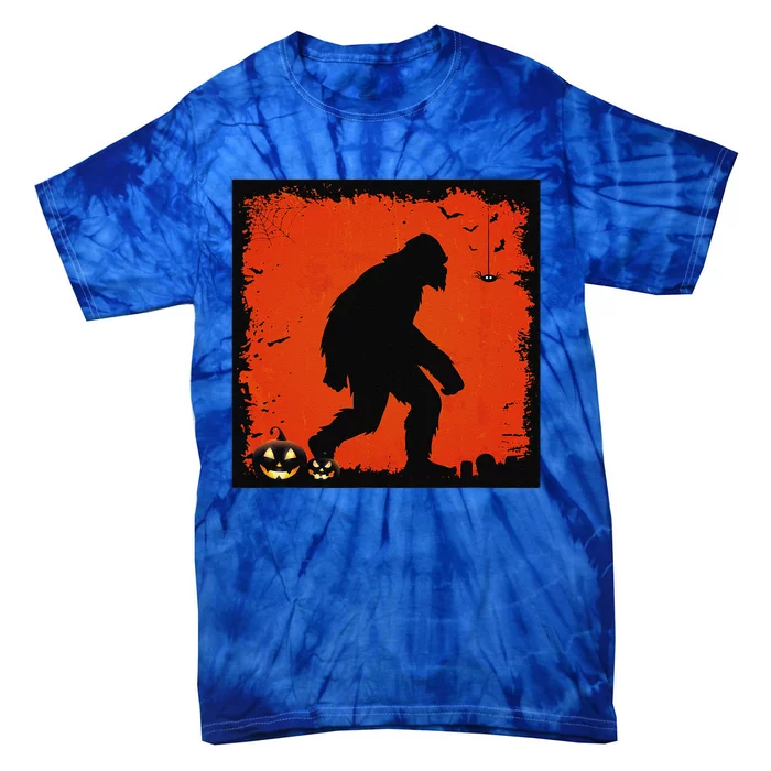 Halloween Sasquatch Bigfoot On A Dark Costume Style Gifts Tie-Dye T-Shirt