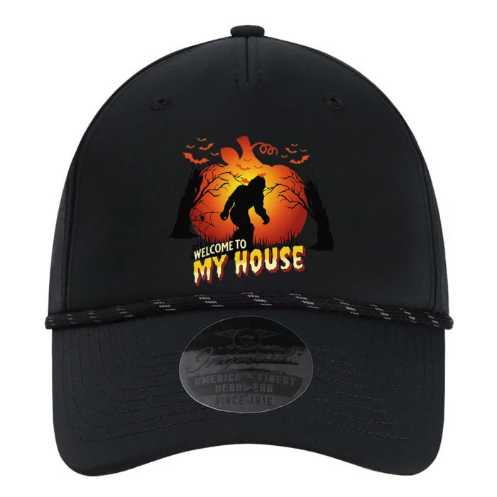 Halloween Sasquatch Bigfoot Yeti Lover Welcome To My House Performance The Dyno Cap