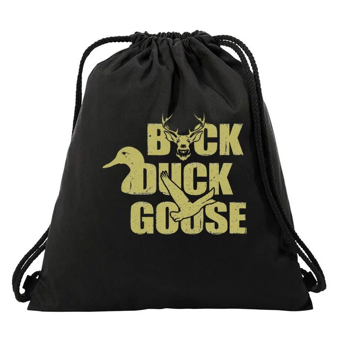 Hunting Season Buck Duck Goose Big Game Duck Drawstring Bag