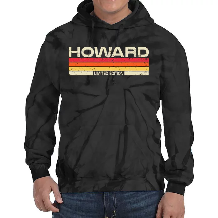 Howard Surname Birthday Family Reunion 80s 90s Sunset Tie Dye Hoodie