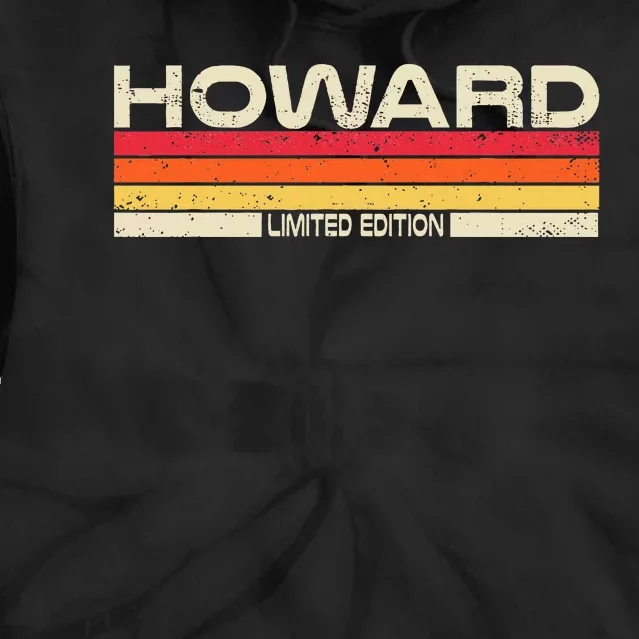 Howard Surname Birthday Family Reunion 80s 90s Sunset Tie Dye Hoodie