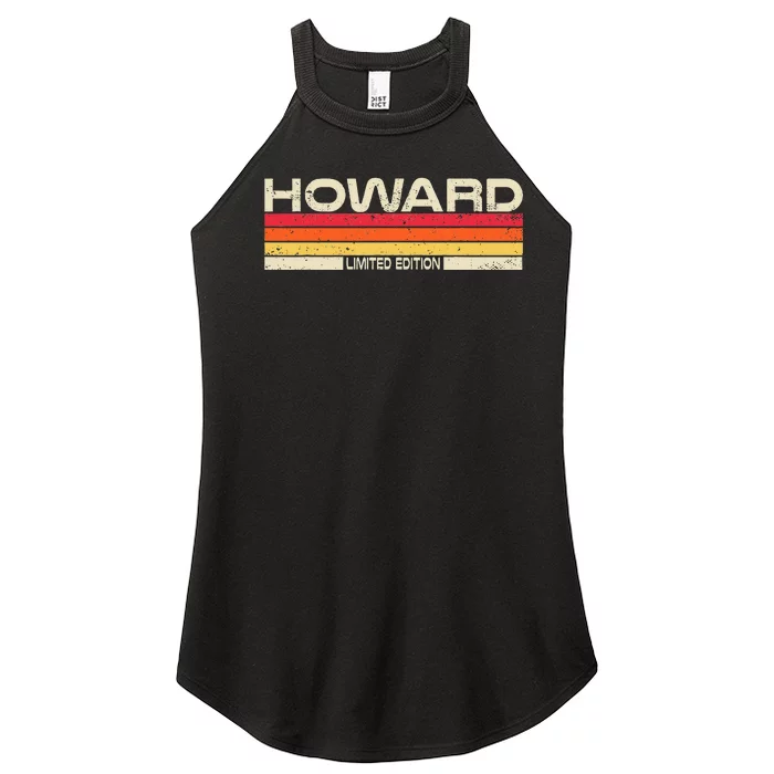 Howard Surname Birthday Family Reunion 80s 90s Sunset Women’s Perfect Tri Rocker Tank