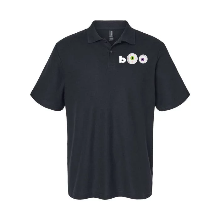 Halloween Scary Boo Eyes Softstyle Adult Sport Polo