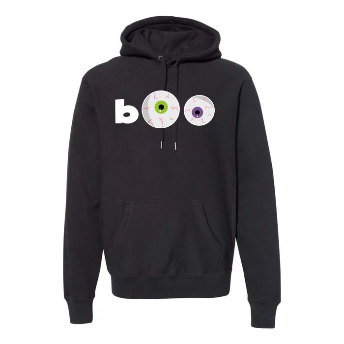 Halloween Scary Boo Eyes Premium Hoodie