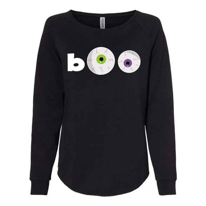 Halloween Scary Boo Eyes Womens California Wash Sweatshirt