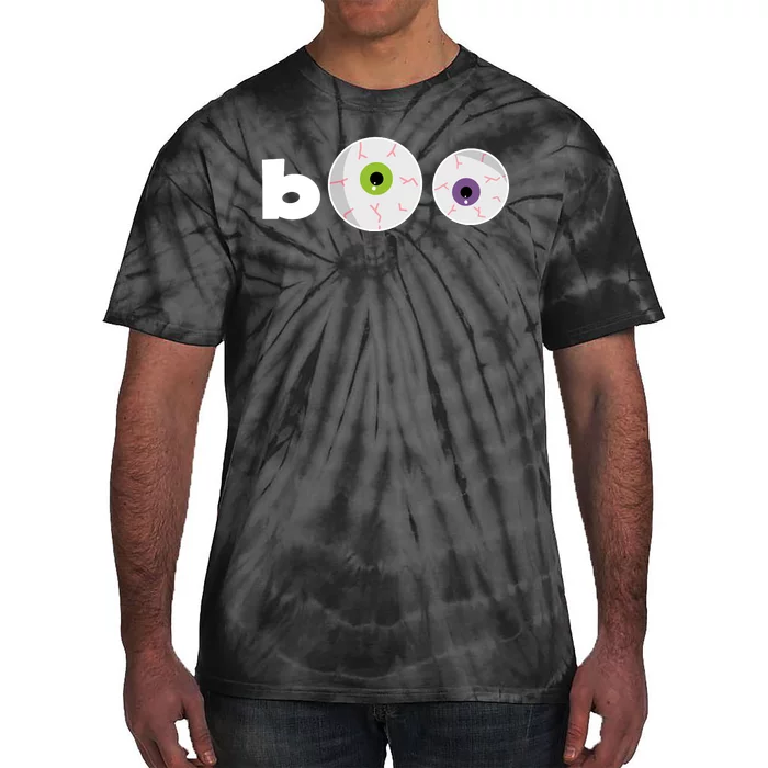 Halloween Scary Boo Eyes Tie-Dye T-Shirt