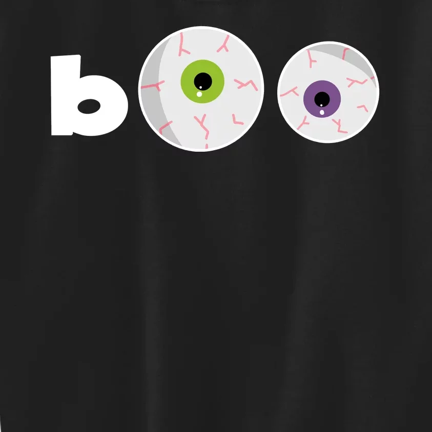 Halloween Scary Boo Eyes Kids Sweatshirt