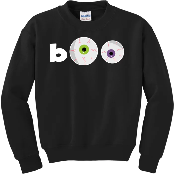 Halloween Scary Boo Eyes Kids Sweatshirt